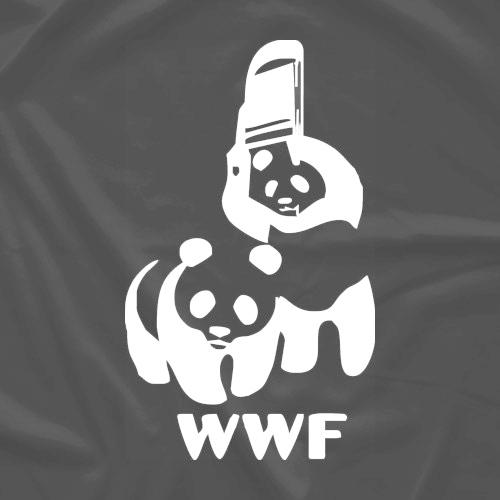 PANDA CHAIR WWF パンダ Tシャツ（ブラック）《アメリカ直輸入