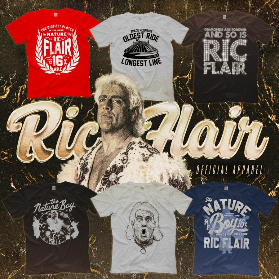 “狂乱の貴公子” リック・フレアー Tシャツ「RIC FLAIR Flair Luxury GUCCI グッチ パロディ Tシャツ」（ボディ色：ブラック）アメリカ直輸入プロレスTシャツ｜freebirds｜04