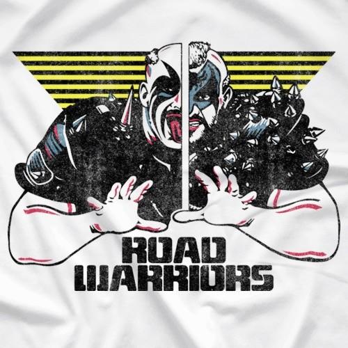 ロード・ウォリアーズ Tシャツ「THE ROAD WARRIORS Road Warriors Split Vintage Tシャツ」リージョン・オブ・ドゥーム 昭和プロレス NWA AWA WWF 全日本 新日本｜freebirds｜02