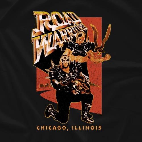 暴走戦士 ロード・ウォリアーズ Tシャツ「ROAD WARRIORS ホーク 暴走戦士 ロード・ウォリアーズ Tシャツ「ROAD WARRIORS ホーク