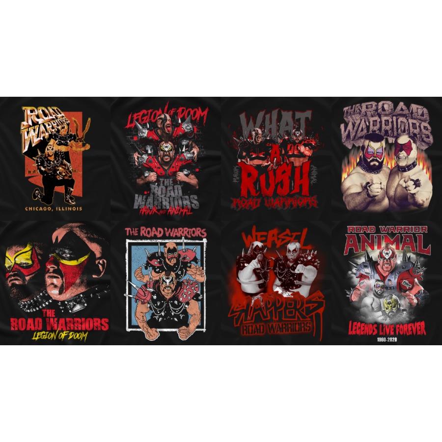 暴走戦士 ロード・ウォリアーズ Tシャツ「ROAD WARRIORS ホーク 暴走戦士 ロード・ウォリアーズ Tシャツ「ROAD WARRIORS ホーク