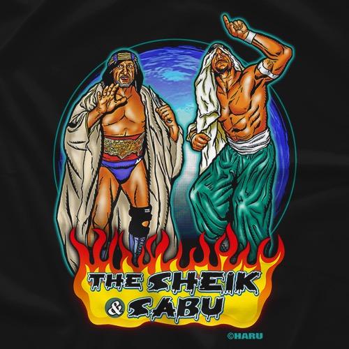 サブゥー Tシャツ「THE SHEIK ＆ SABU Tシャツ」1991年11月、FMW世界