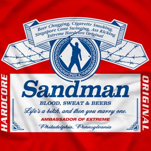 サンドマン Tシャツ「Sandman Hardcore Original Tシャツ」 アメリカ直輸入プロレスTシャツ 大きいサイズ（XXL 3XL 4XL）もあり｜freebirds｜02