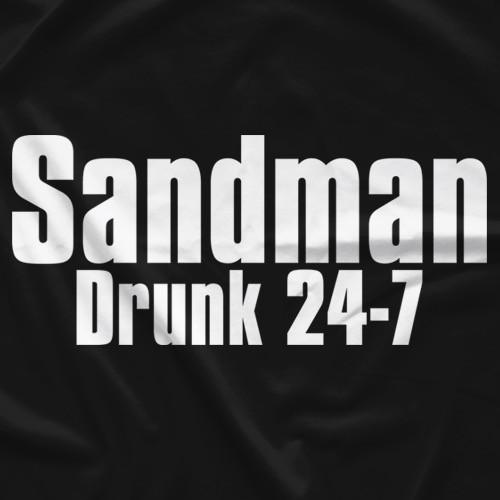 サンドマン Tシャツ「SANDMAN Drunk 24-7 Tシャツ」ECW WWE WCW 直輸入