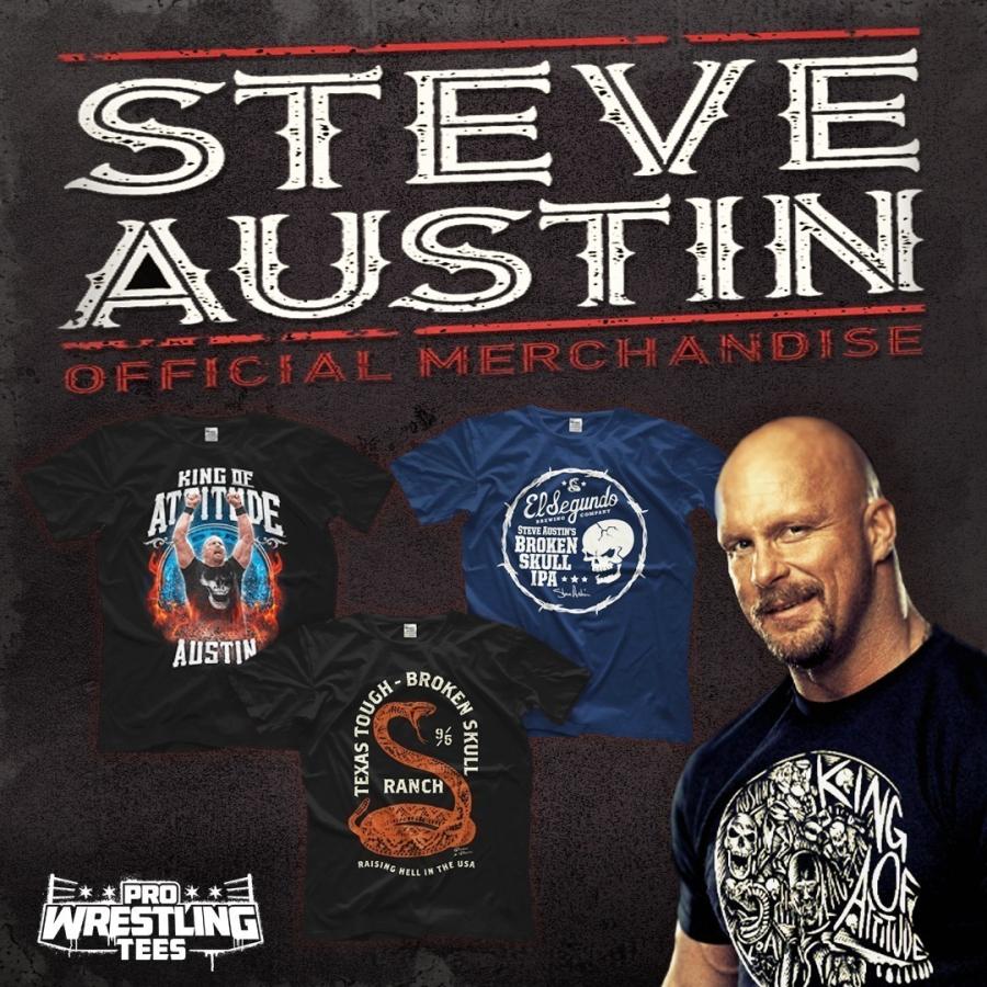 世界さん　サイン入りTシャツ 　Lサイズ スティーブ・オースチン Tシャツ「STONECOLD STEVE AUSTIN Steve