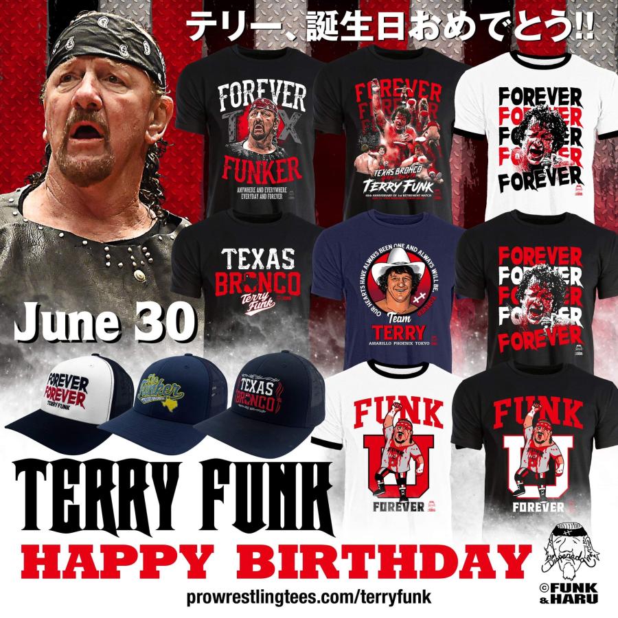 テキサスブロンコ” テリー・ファンク Tシャツ「TERRY FUNK Forever