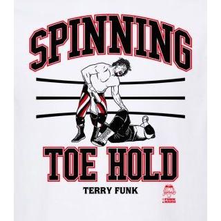 テリー・ファンク キャラクタープロダクト製 テキサスブロンコ” テリー・ファンク Tシャツ「TERRY FUNK スピニング