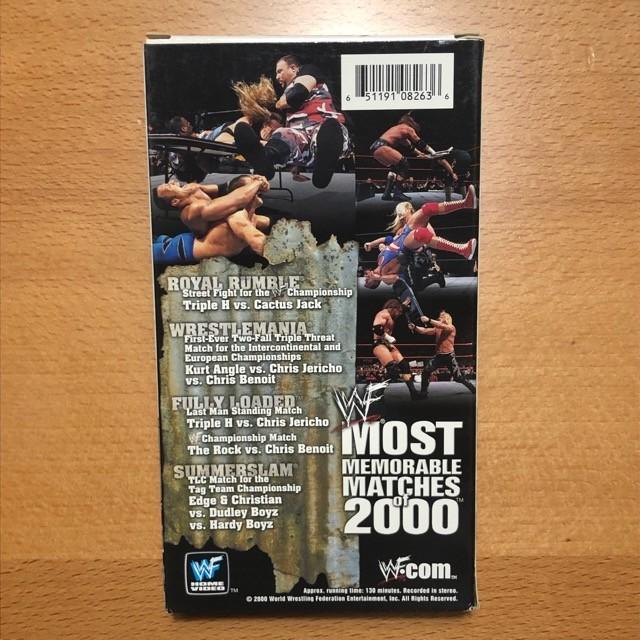 WWF（WWE）VHSビデオテープ「MOST MEMORABLE MATCHES OF 2000〈WWF2000年名勝負集〉」プロレスビデオテープ｜freebirds｜02