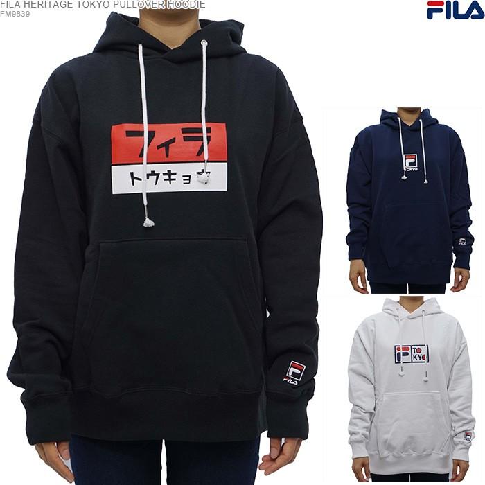 FILA パーカー フィラ プルオーバー ヘリテージ FILA TOKYO PULLOVER HOODIE - 通販 - Yahoo!ショッピング