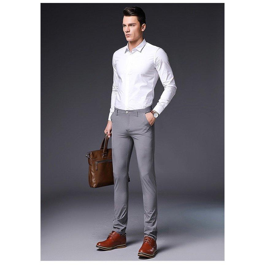 スラックス メンズ お洒落 テーパードパンツ スーツパンツ ビジネス