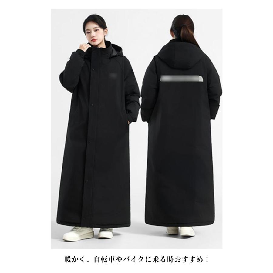 L-3XL ベンチコート バイク用 ロングコート アウター 防水 暖かい 裏