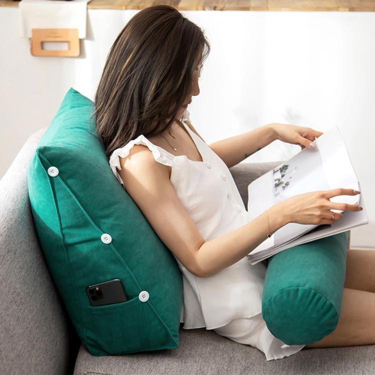 背もたれ クッション ベッド 三角クッション ソファークッション オープニング 大放出セール パソコン 読書 腰枕 テレビ 傾斜 枕 三角枕 座椅 ベッド用 リラックスクッション