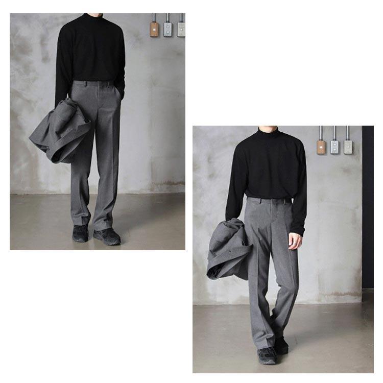 送料無料 セーター 暖かい 秋服 メンズ 無地 クルーネック ハイネック 防寒 冬 長袖 ゆったり ニット メンズファッション ビッグシルエット トッ |  | 13