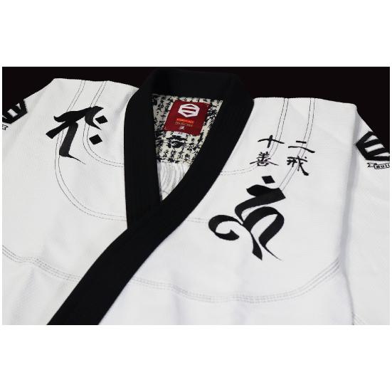 柔術着　sazen gi ブルテリア BULL TERRIER 柔術衣 Sazen RPC 白/黒 bj010102wh