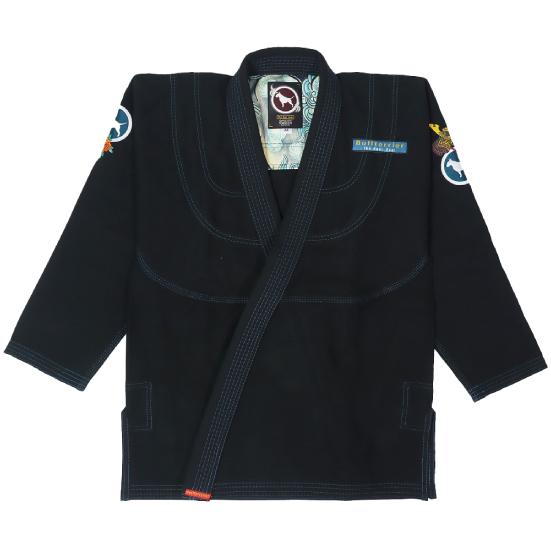 ブルテリア bjk-028 BULL TERRIER 柔術衣 KarajishiR 黒 ブラジリアン