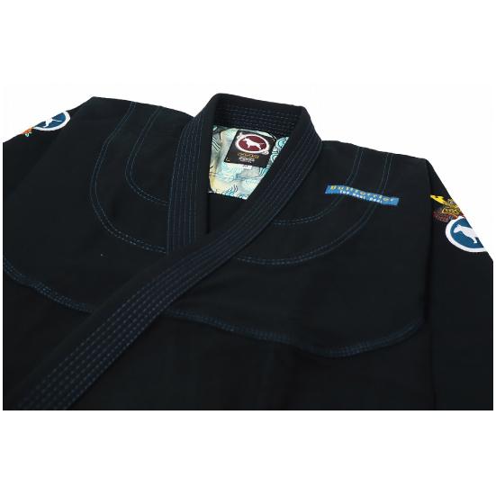 柔術着 ブルテリア bjk-028 BULL TERRIER 柔術衣 KarajishiR 黒 ブラジリアン