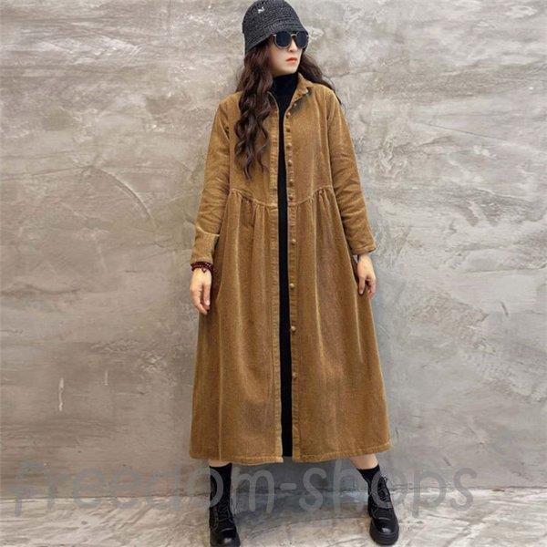 福袋 スプリングコート カジュアル トレンチコート ライトアウター 長袖 秋 レディース コージュロイロングコート 大きいサイズ お洒落 オフィス Ol 通勤 きれいめ トレンチコート カラー 黒 Fundacjabirn Pl