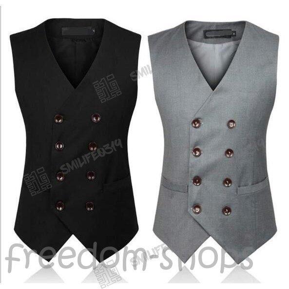 限定セール ジレベスト結婚式メンズビジネス フォーマルベスト礼服シングル オフィス スーツベスト男性通勤