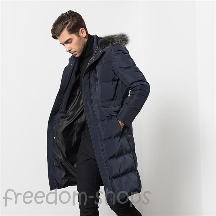 ダウンコート ダウンジャケット 冬用 メンズ 無地 アウター 暖かい 防風防寒 オシャレ 厚手 カッコイイ 帽子付き 15年製 新品