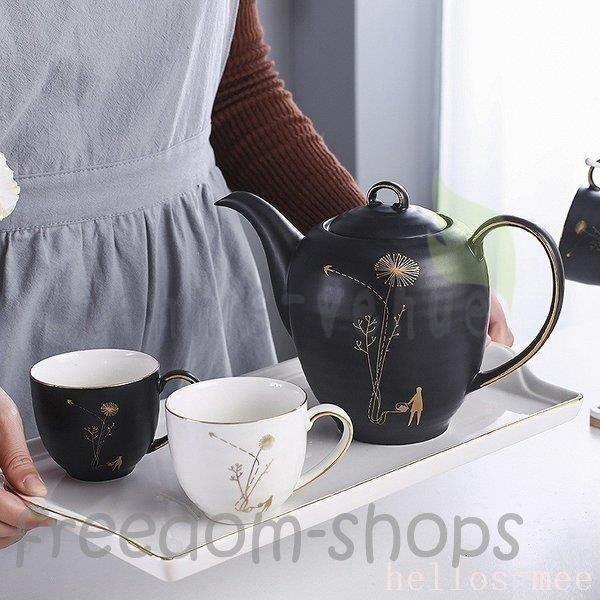 日本製 急須ティーポットセットプレゼントお祝いホットおうちカフェホワイトブラックゴールドホームパーティー上品上質モダンシックキッチン その他コーヒー ティー用品 サイズ 15点セット Www Inputlog Net