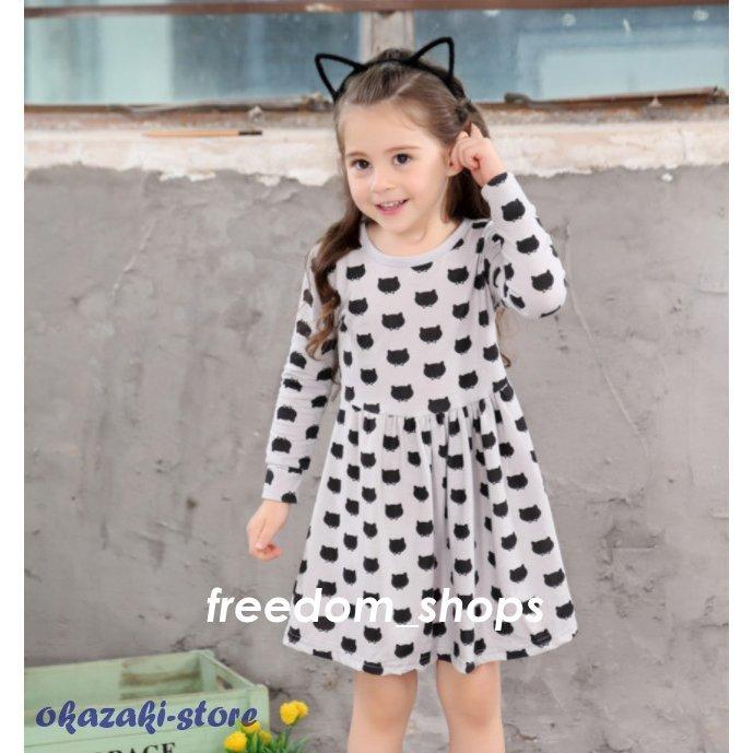 感謝価格 北欧 女の子 ねこ キッズ スカート グレー 秋冬 可愛い 女の子 キッズ ワンピース ファッション 猫雑貨 子供服 かわいい おしゃれ 猫柄 ワンピース チュニック サイズ 90 Www Radofotografia Pl