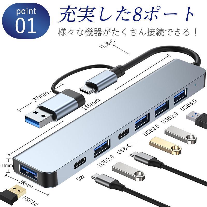 USBハブ 7in1 Type-C SDカードリーダー HDMI ポート 4K高画質 PD急速充電 HDMI出力 USB3.0対応 ノートパソコン｜freedom-shops｜04
