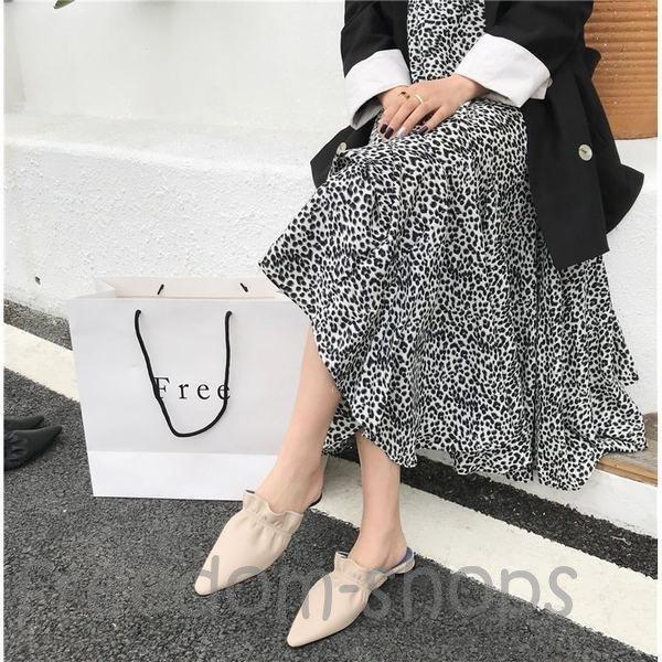 サンダル レディース スリッパサンダル ローヒール バブーシュ おしゃれ 靴 春 夏 225 245mm 超可爱の