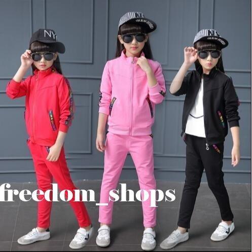 子供服 おしゃれ ジャージ ジュニア 女の子 上下セット スウェット 長袖 セットアップ キッズ ダンスウェア ステージ 衣装 スポーツウェア 部屋着カジュアル 公式の店舗