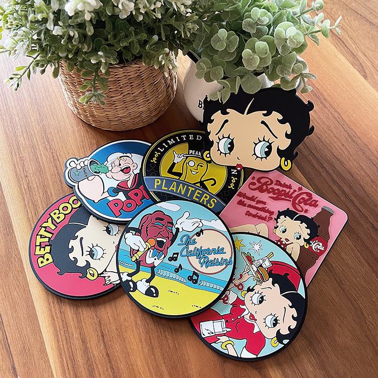 ラバーコースター アメキャラ 14種類 グラスマット アメリカン バー