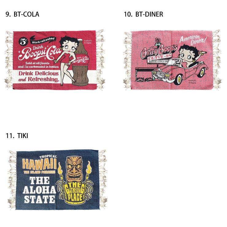 フロアマット-02 アメキャラ 生成リ 11種類 アメリカン ベティ