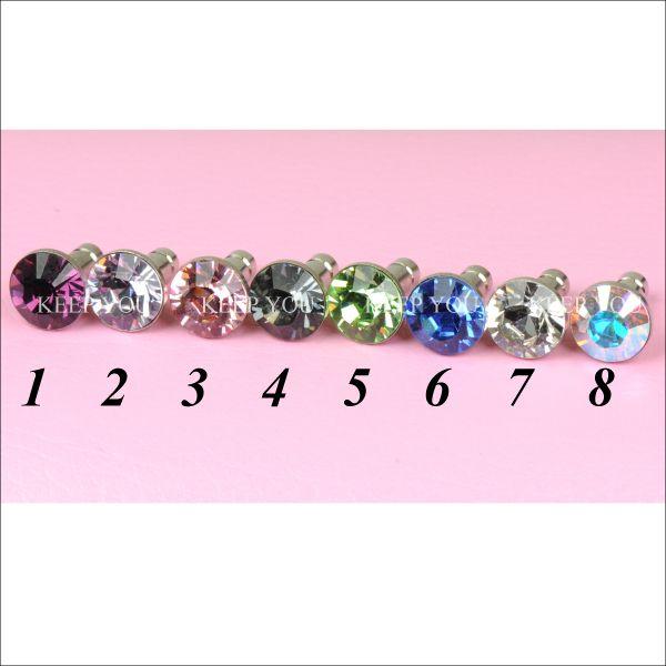 スマートフォン ピアス スワロフスキー SWAROVSKI ビッグ ジュエル付