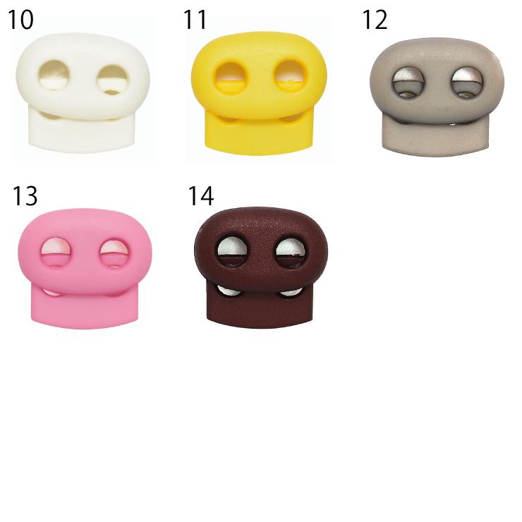 コードストッパー -02 2本通し型 ダブル ハンドメイド パーツ コード