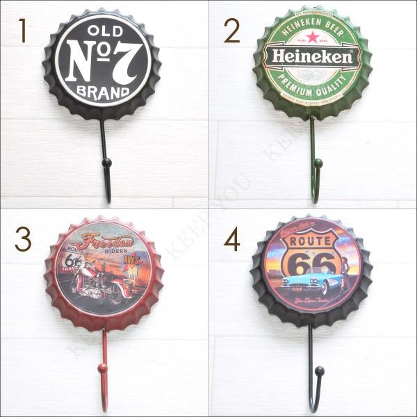 定形外280円発送】ブリキ フック アメリカン ビンテージ風 8種類