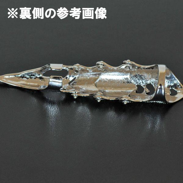 定形外280円発送】アーマーリング シルバーカラー ヘビメタ パン