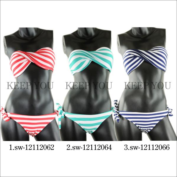 【こう】VEATM ストライプ水着 Mサイズ 黒/水色 こう】VEATM ストライプ水着 Mサイズ 黒/水色 こう】VEATM