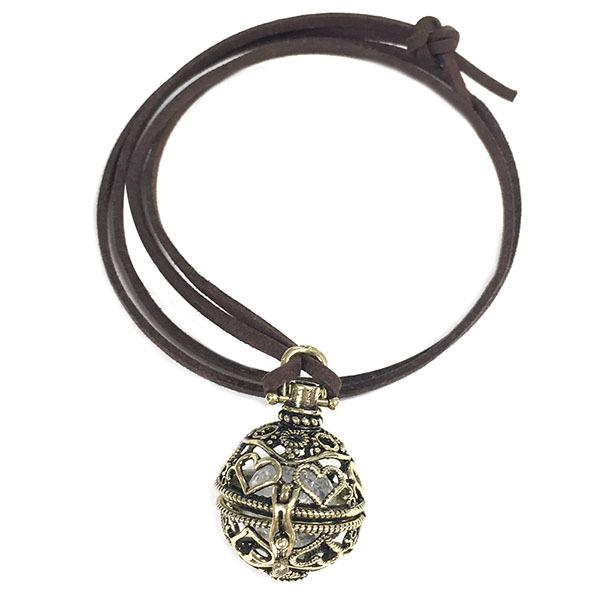 ペンダント トップ コード付き ドロップ型 球体 アンティークカラー