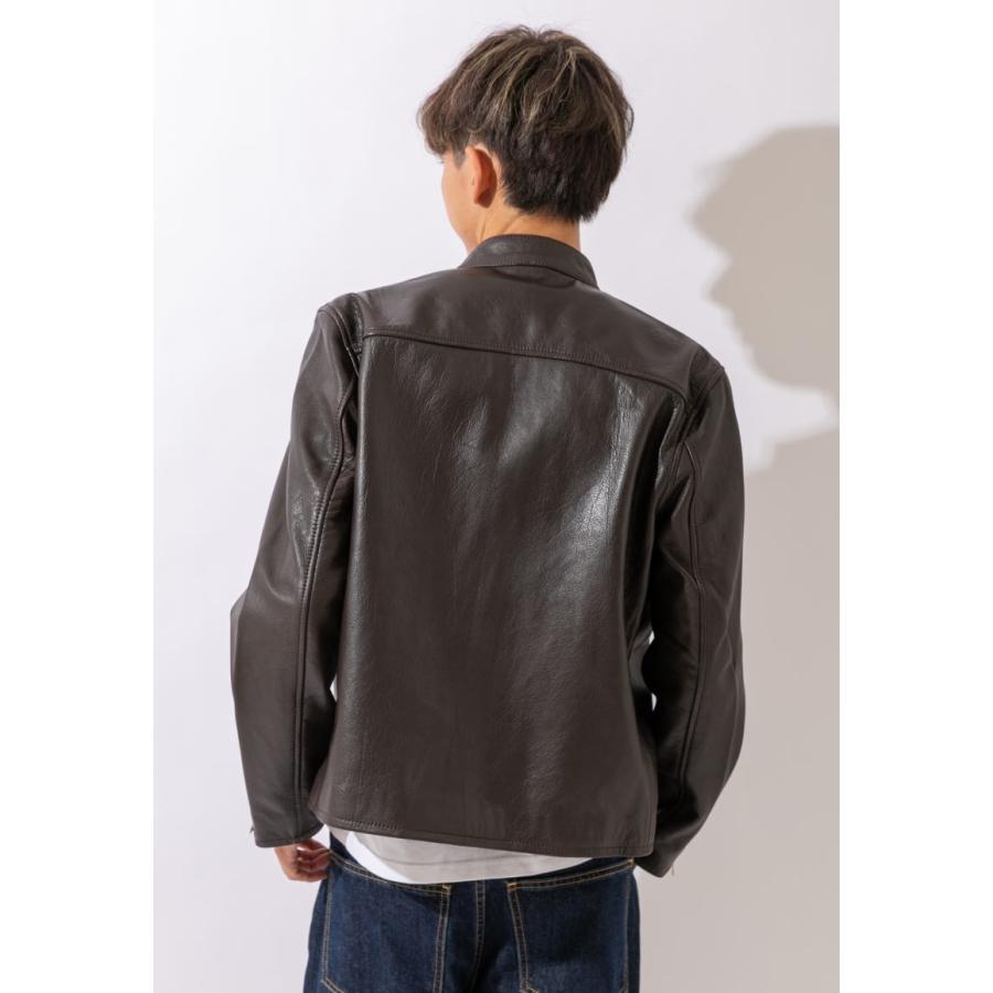 フリーダムレザー 革ジャン メンズ 本革 シングルライダース