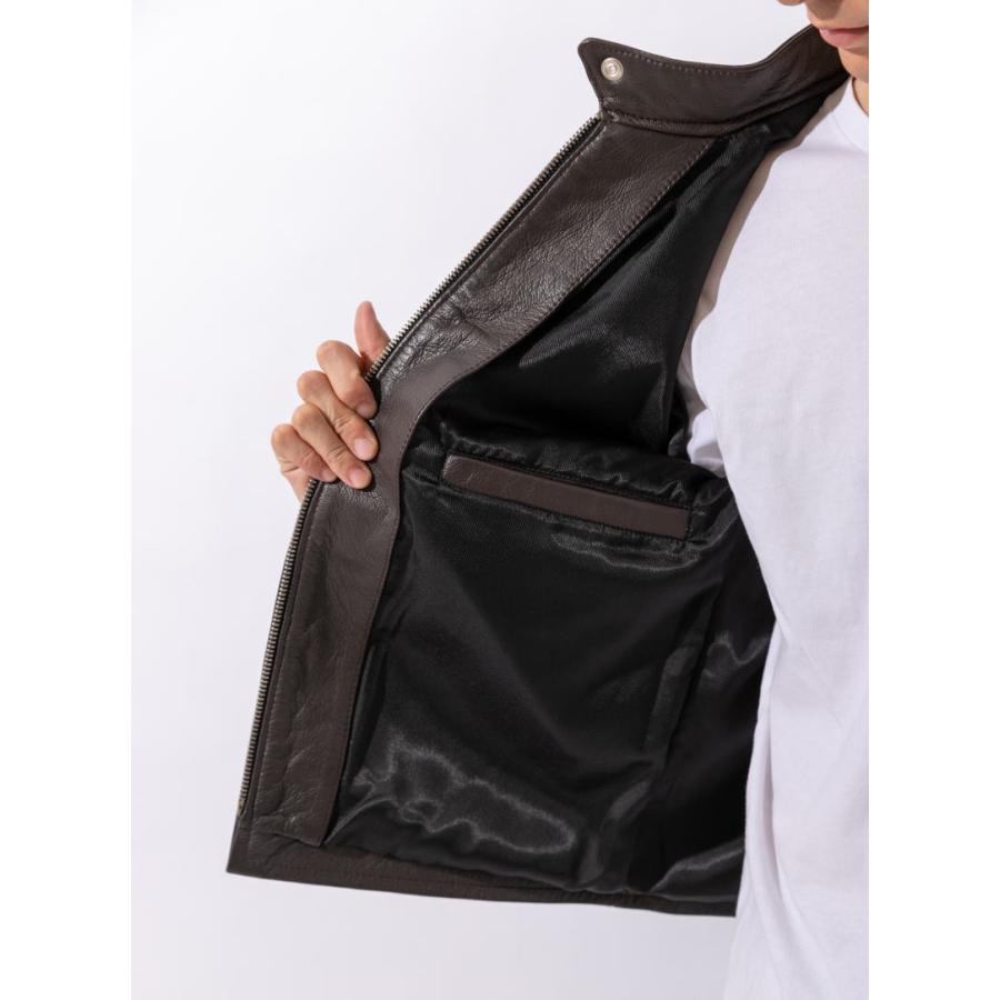 フリーダムレザー 革ジャン メンズ 本革 シングルライダース レザー