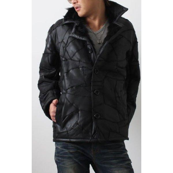 フリーダムレザー 革ジャン スクラッチ ダブルフェイスムートン ランチ