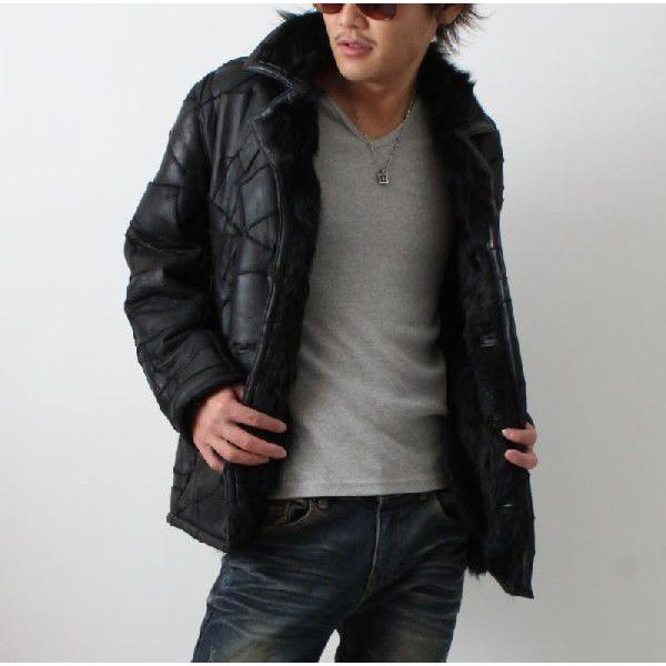 革ジャン スクラッチ ダブルフェイスムートン ランチコート レザー