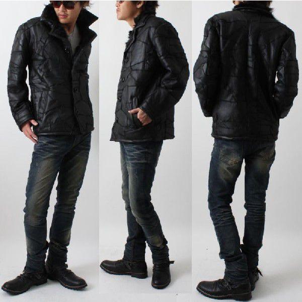 フリーダムレザー 革ジャン スクラッチ ダブルフェイスムートン ランチ