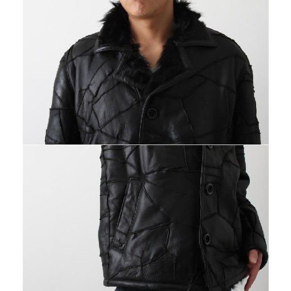 フリーダムレザー 革ジャン スクラッチ ダブルフェイスムートン ランチ