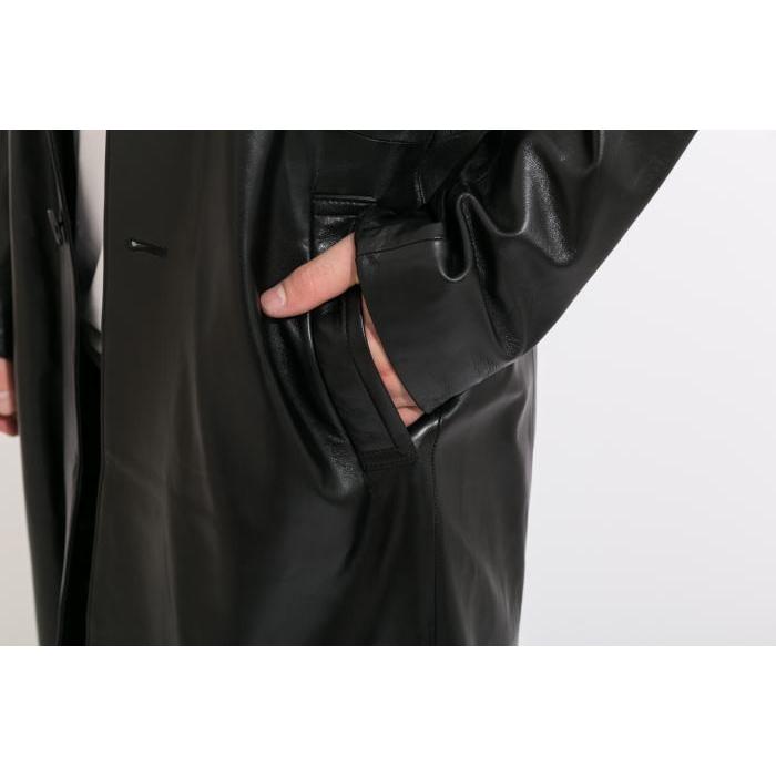 フリーダムレザー 革ジャン ラムレザー チェスターロングレザーコート