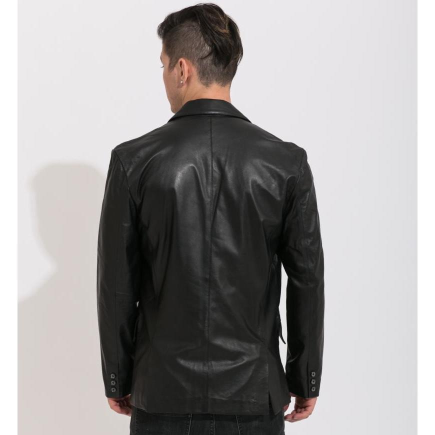 フリーダムレザー 革ジャン ラムスキン サイドベンツ2つ釦 レザー