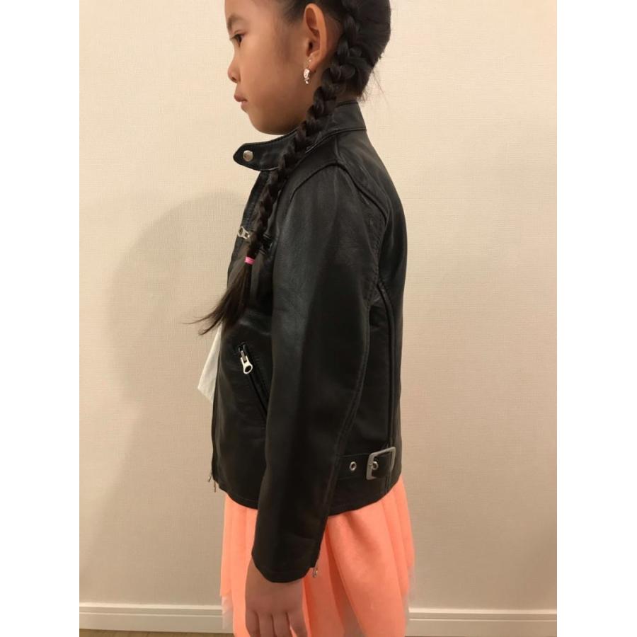 革ジャン キッズ 本革 ラムレザー レザージャケット 子供用 ライダース