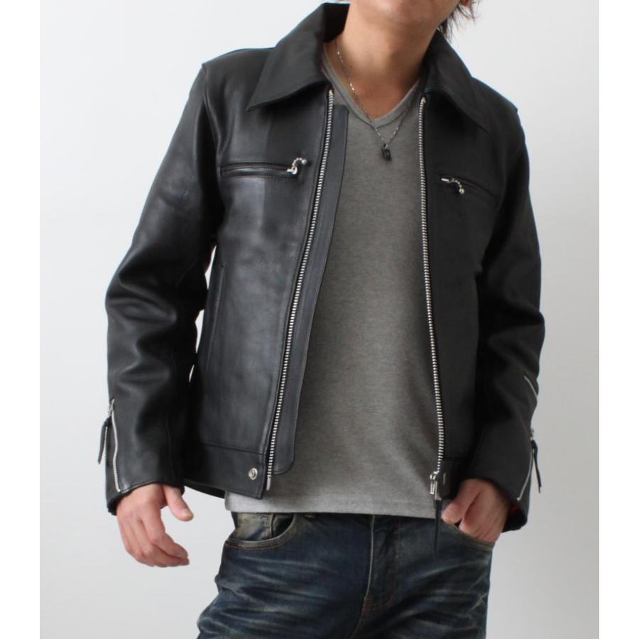 FREEDOMフリーダムカウレザートラッカージャケットシングルライダース フリーダムレザー 革ジャン レザージャケット メンズ 本革 シングル