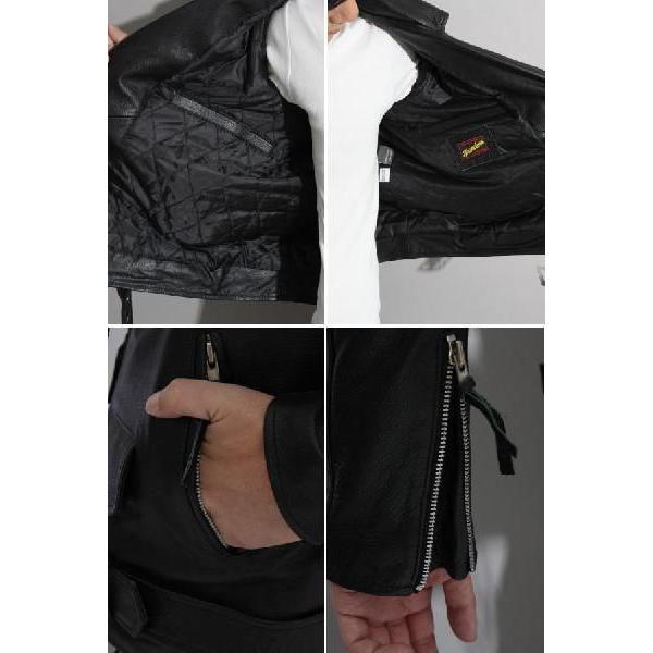 フリーダムレザー 革ジャン メンズ 本革 ダブル ライダース 大きい