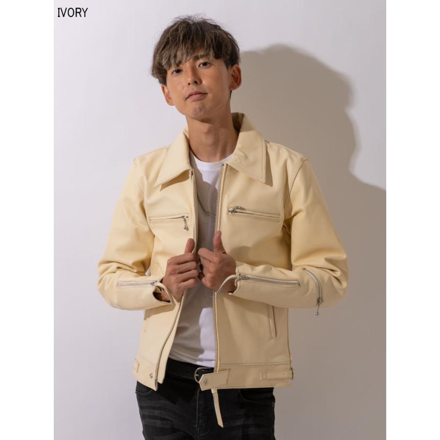 フリーダムレザー 革ジャン メンズ 本革 ライダース レザージャケット