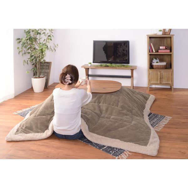 東谷 薄掛けコタツ布団 正方形 KK-141KH W190×D190 完成品