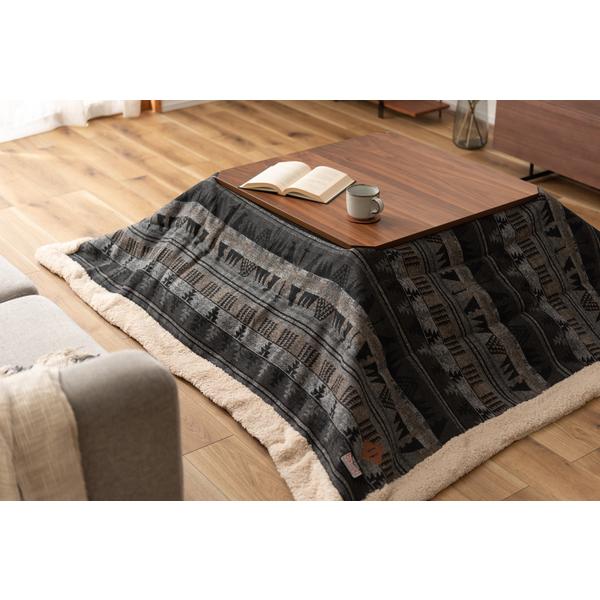 東谷 薄掛けコタツ布団 正方形 KK-143GY W190×D190 2.5kg 完成品